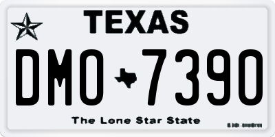 TX license plate DMO7390