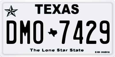 TX license plate DMO7429
