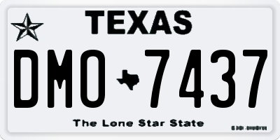 TX license plate DMO7437