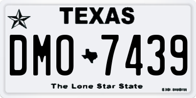TX license plate DMO7439