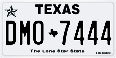 TX license plate DMO7444