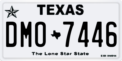 TX license plate DMO7446