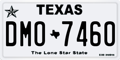 TX license plate DMO7460