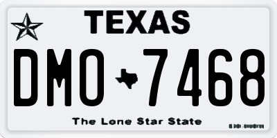 TX license plate DMO7468