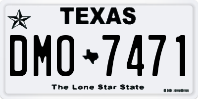 TX license plate DMO7471