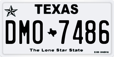 TX license plate DMO7486