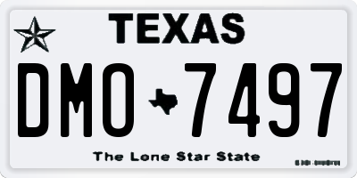 TX license plate DMO7497