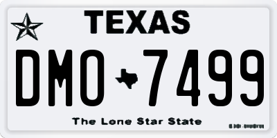 TX license plate DMO7499