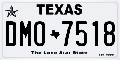 TX license plate DMO7518