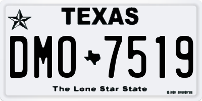 TX license plate DMO7519