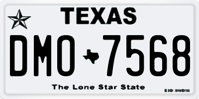 TX license plate DMO7568