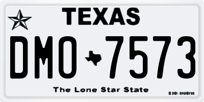 TX license plate DMO7573