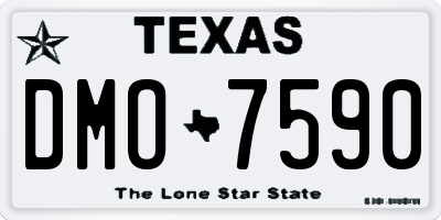 TX license plate DMO7590