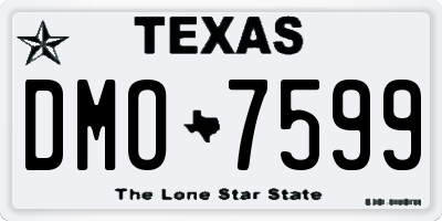 TX license plate DMO7599