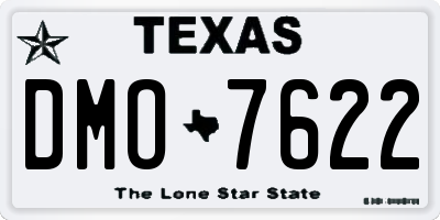 TX license plate DMO7622