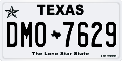 TX license plate DMO7629