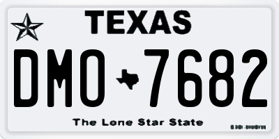 TX license plate DMO7682