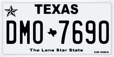 TX license plate DMO7690