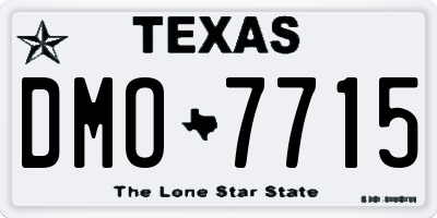 TX license plate DMO7715