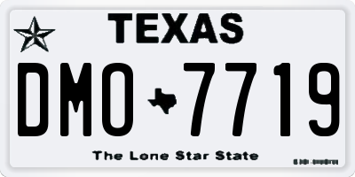 TX license plate DMO7719