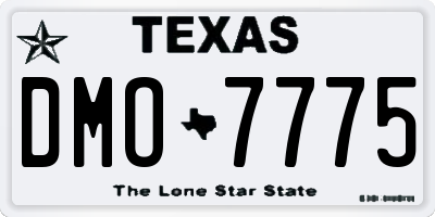 TX license plate DMO7775
