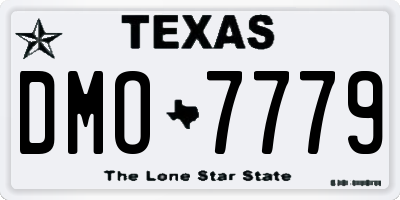 TX license plate DMO7779