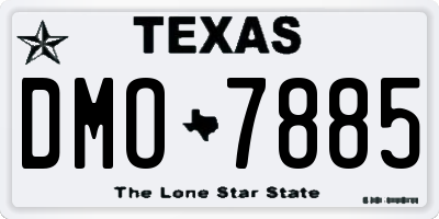 TX license plate DMO7885