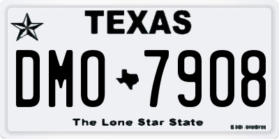 TX license plate DMO7908