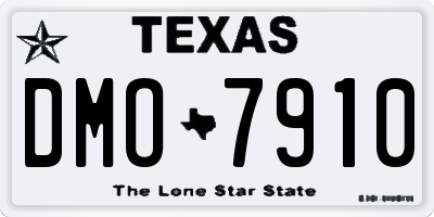 TX license plate DMO7910