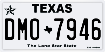TX license plate DMO7946