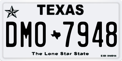TX license plate DMO7948