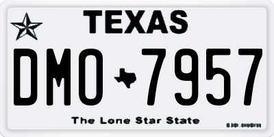 TX license plate DMO7957