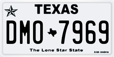 TX license plate DMO7969