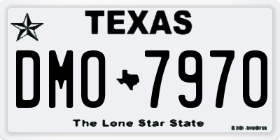TX license plate DMO7970