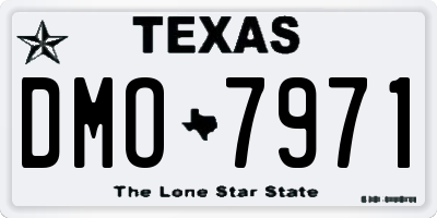 TX license plate DMO7971