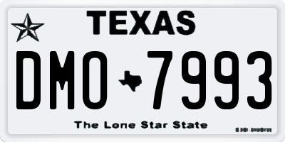 TX license plate DMO7993