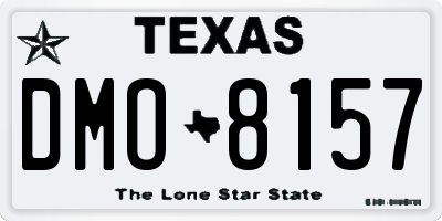 TX license plate DMO8157