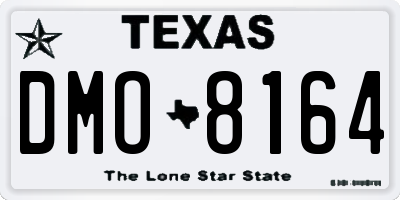 TX license plate DMO8164