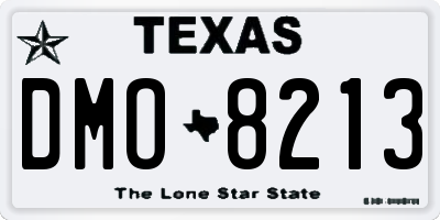TX license plate DMO8213