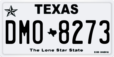 TX license plate DMO8273
