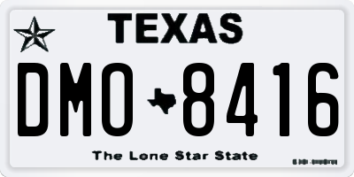 TX license plate DMO8416