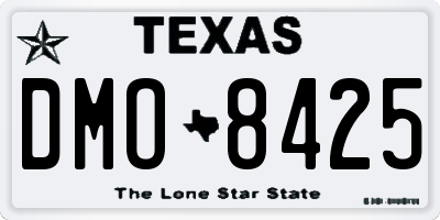 TX license plate DMO8425