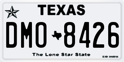 TX license plate DMO8426