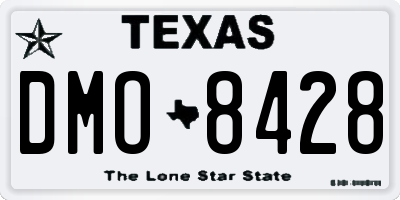 TX license plate DMO8428