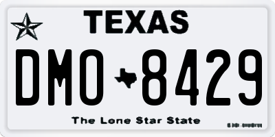 TX license plate DMO8429