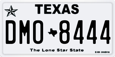 TX license plate DMO8444