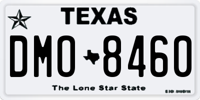TX license plate DMO8460
