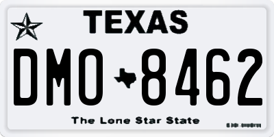 TX license plate DMO8462