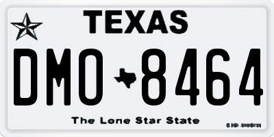 TX license plate DMO8464