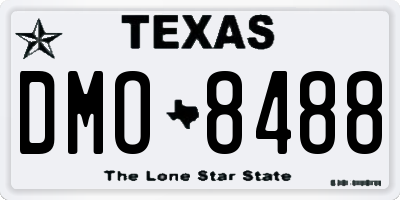 TX license plate DMO8488